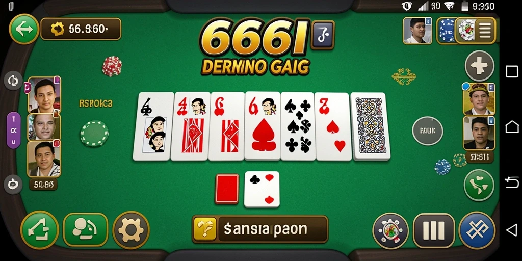 Tampilan gameplay Domino yang mengasyikkan di 666I.