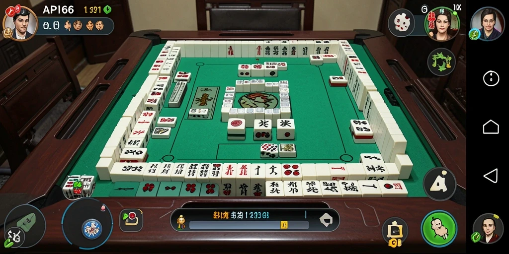 Tampilan gameplay seru dari permainan Mahjong API66.