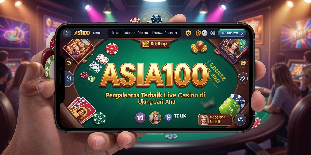 Tampilan dari permainan Live Casino ASIA100 yang seru dan mendebarkan.