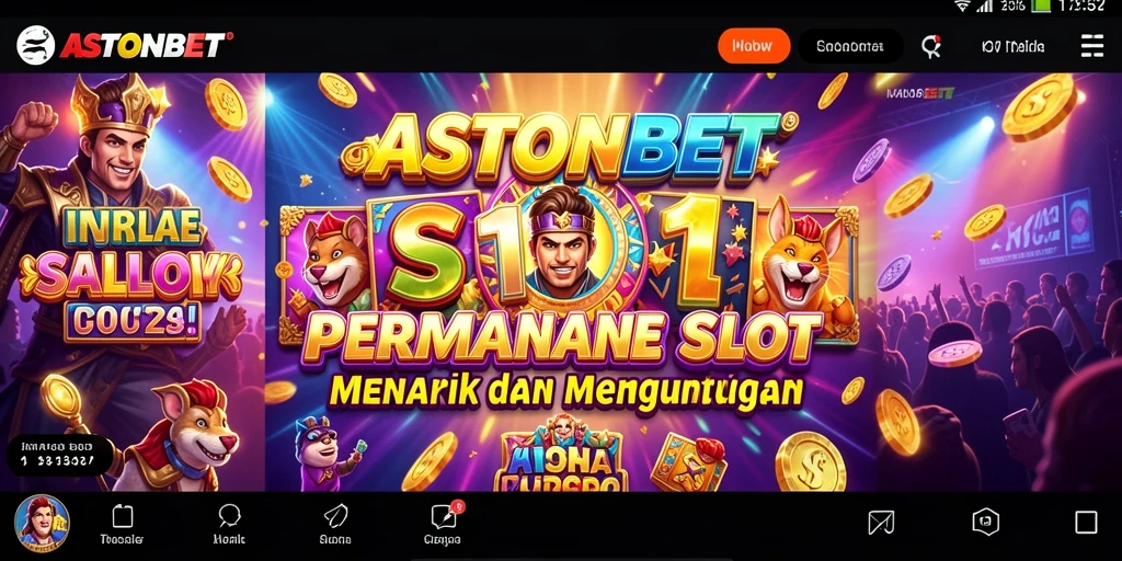 Screenshot gameplay ASTONBET yang menunjukkan suasana slot yang mendebarkan.