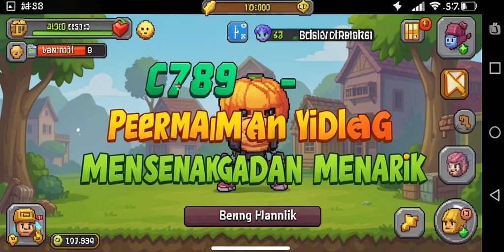 Tampilan utama gameplay Idle C789 yang memikat dan penuh warna.