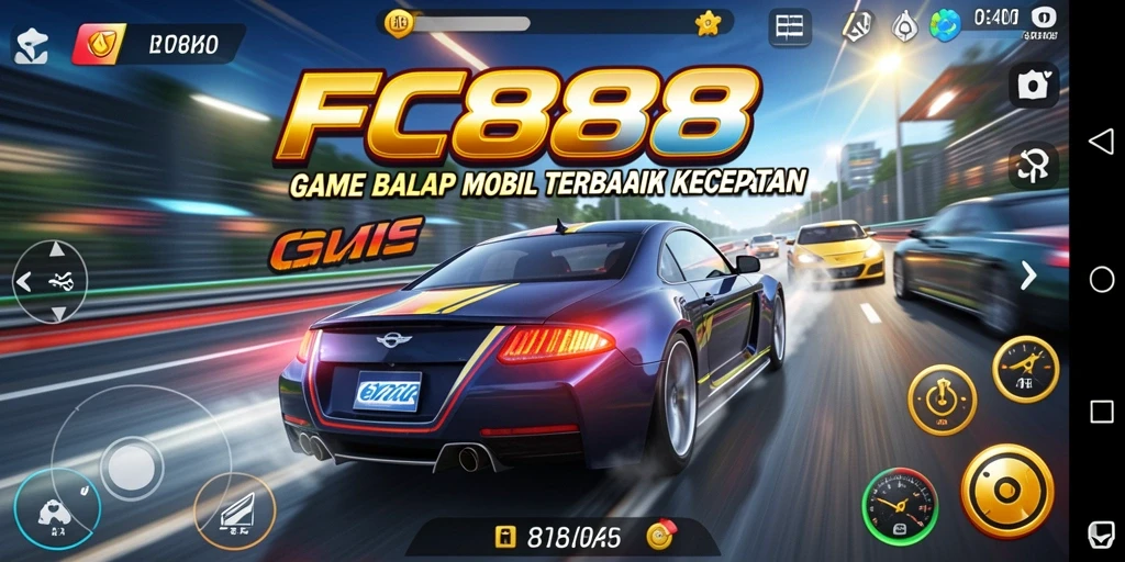 Gameplay balap mobil seru dengan grafis tinggi dan kontrol responsif.