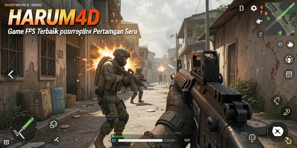 Tampilan mendebarkan dari pertempuran dalam HARUM4D yang penuh aksi.