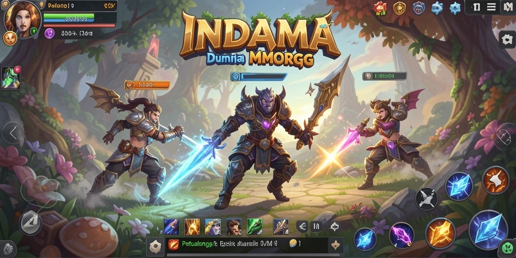 Tampilan gameplay epik dari INDAAA dengan grafis yang memukau.