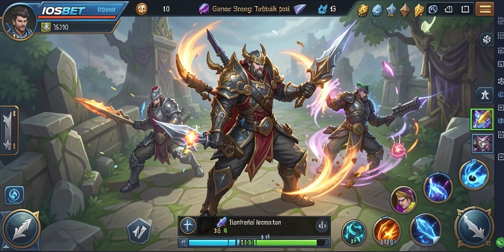 Tampilan impresif gameplay strategi dalam IOSBET.