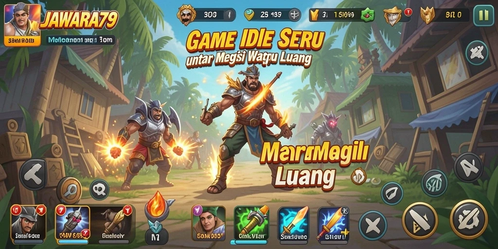 Tampilan gameplay menarik dari JAWARA79 yang memukau.