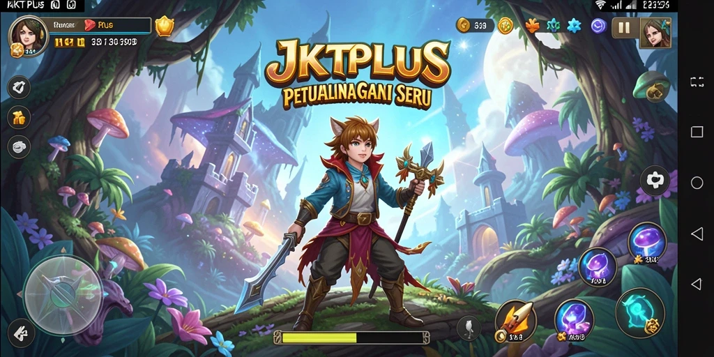 Tampilan gameplay JKTPLUS dengan petualangan yang mendebarkan.