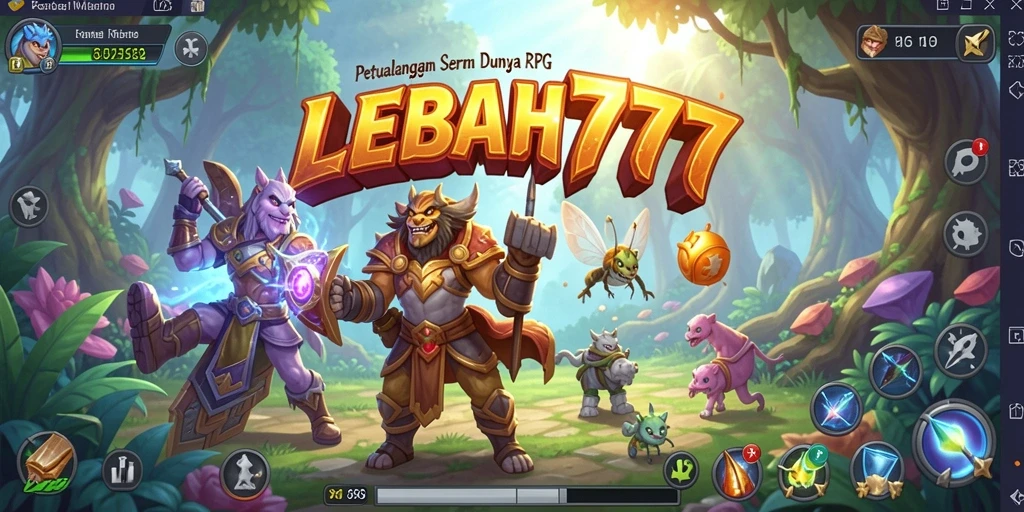 Screenshot gameplay LEBAH777 menampilkan aksi seru di dunia RPG.