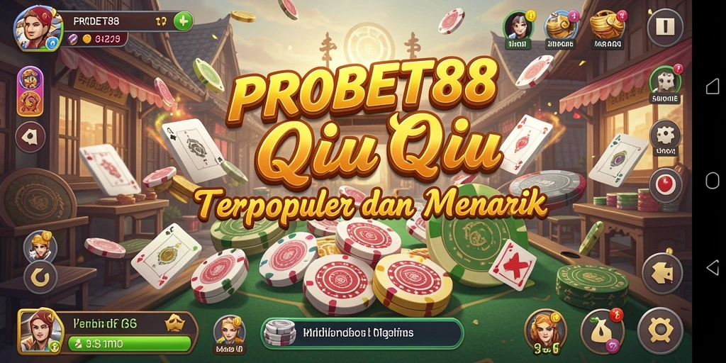 Tampilan menarik dan seru dari gameplay QiuQiu.