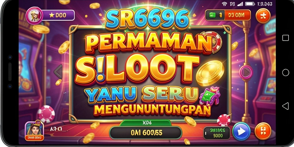 Tampilan menarik gameplay SR6666 dengan gulungan berputar.