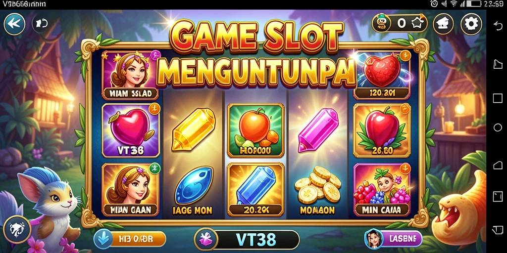 Gambaran gameplay VT38 saat memutar gulungan Slot.