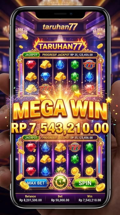 Tampilan utama aplikasi taruhan77 dengan berbagai pilihan yang menarik.